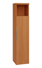 SIN 5 - 4DN kancelářská skříň, 1-dveřová/nika, pravá, 1820x400x400, olše jantar